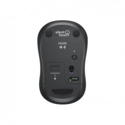 LOGITECH M240 Silent Mouse right and left-handed optical 3 buttons wireless Bluetooth graphite