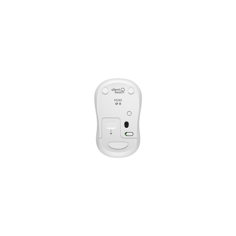 LOGITECH M240 Silent Mouse right and left-handed optical 3 buttons wireless Bluetooth off-white