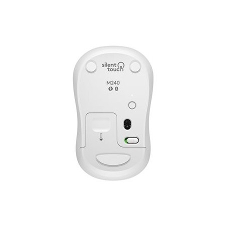 LOGITECH M240 Silent Mouse right and left-handed optical 3 buttons wireless Bluetooth off-white