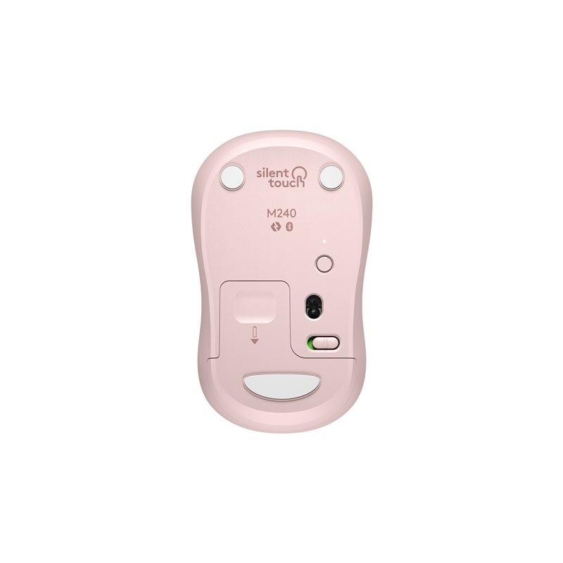 LOGITECH M240 Silent Mouse right and left-handed optical 3 buttons wireless Bluetooth rose