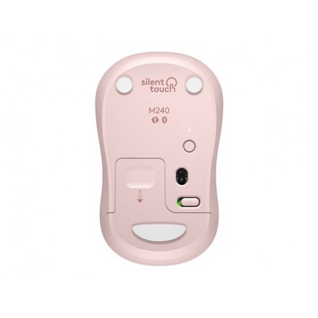 LOGITECH M240 Silent Mouse right and left-handed optical 3 buttons wireless Bluetooth rose