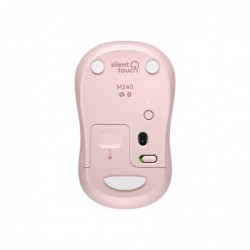LOGITECH M240 Silent Mouse right and left-handed optical 3 buttons wireless Bluetooth rose