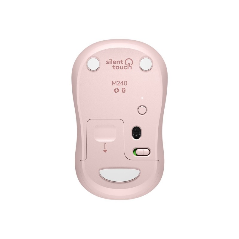 LOGITECH M240 Silent Mouse right and left-handed optical 3 buttons wireless Bluetooth rose