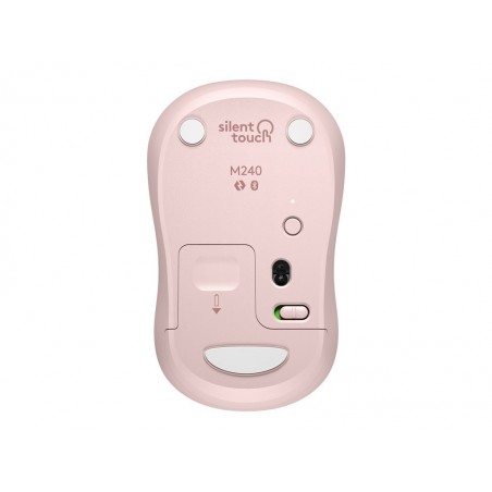 LOGITECH M240 Silent Mouse right and left-handed optical 3 buttons wireless Bluetooth rose