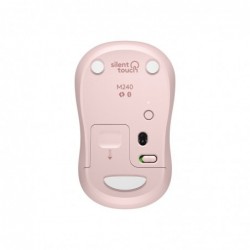 LOGITECH M240 Silent Mouse right and left-handed optical 3 buttons wireless Bluetooth rose
