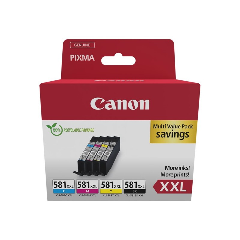 CANON CLI-581XXL Ink Cartridge C/M/Y/BK MULTI Sec