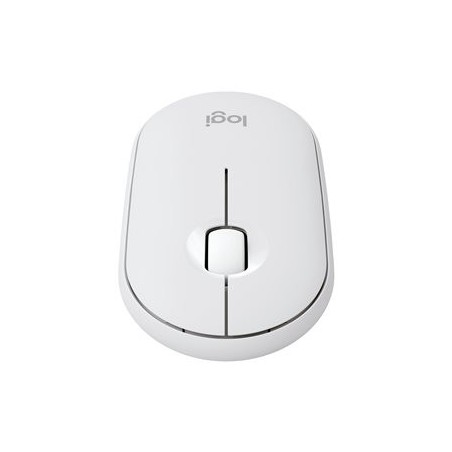LOGITECH Pebble Mouse 2 M350s Mouse optical 3 buttons wireless Bluetooth 5.2 LE tonal white