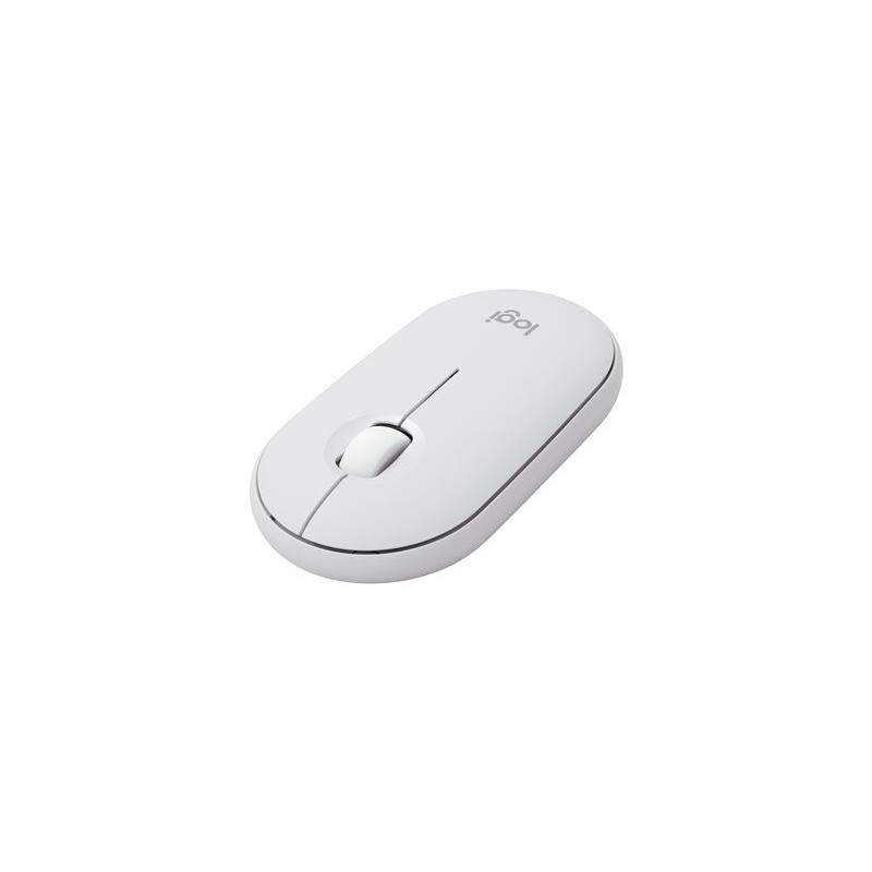 LOGITECH Pebble Mouse 2 M350s Mouse optical 3 buttons wireless Bluetooth 5.2 LE tonal white