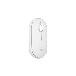 LOGITECH Pebble Mouse 2 M350s Mouse optical 3 buttons wireless Bluetooth 5.2 LE tonal white