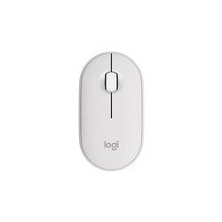 LOGITECH Pebble Mouse 2 M350s Mouse optical 3 buttons wireless Bluetooth 5.2 LE tonal white