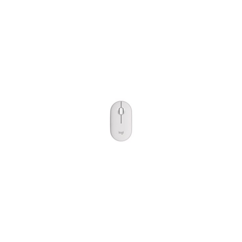 LOGITECH Pebble Mouse 2 M350s Mouse optical 3 buttons wireless Bluetooth 5.2 LE tonal white