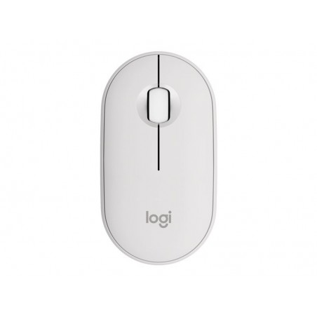 LOGITECH Pebble Mouse 2 M350s Mouse optical 3 buttons wireless Bluetooth 5.2 LE tonal white