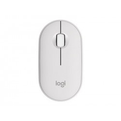 LOGITECH Pebble Mouse 2 M350s Mouse optical 3 buttons wireless Bluetooth 5.2 LE tonal white