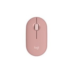 LOGITECH Pebble Mouse 2 M350s Mouse optical 3 buttons wireless Bluetooth 5.2 LE tonal rose