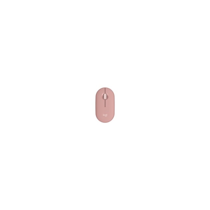 LOGITECH Pebble Mouse 2 M350s Mouse optical 3 buttons wireless Bluetooth 5.2 LE tonal rose
