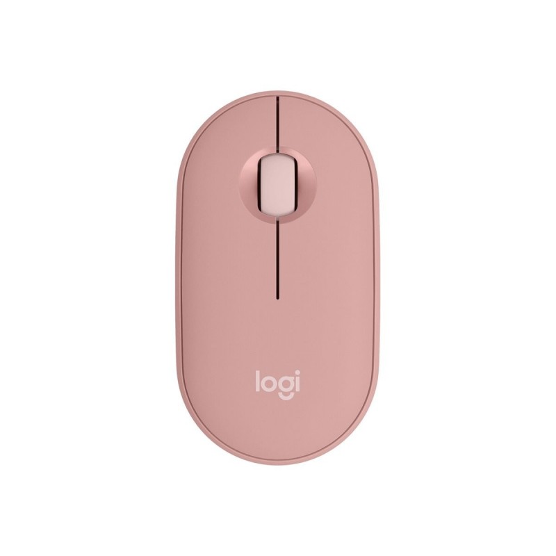 LOGITECH Pebble Mouse 2 M350s Mouse optical 3 buttons wireless Bluetooth 5.2 LE tonal rose