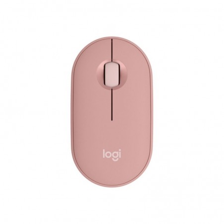 LOGITECH Pebble Mouse 2 M350s Mouse optical 3 buttons wireless Bluetooth 5.2 LE tonal rose