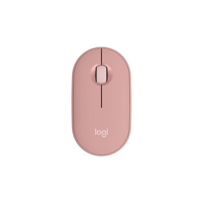 LOGITECH Pebble Mouse 2 M350s Mouse optical 3 buttons wireless Bluetooth 5.2 LE tonal rose