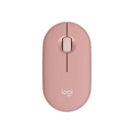LOGITECH Pebble Mouse 2 M350s Mouse optical 3 buttons wireless Bluetooth 5.2 LE tonal rose