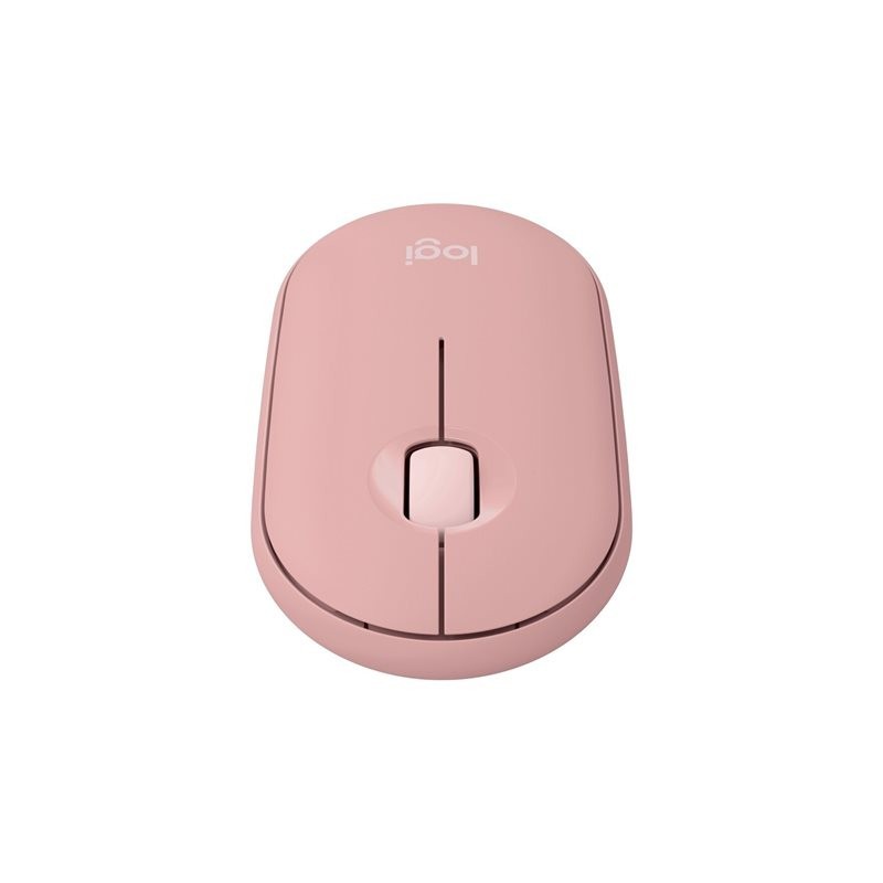 LOGITECH Pebble Mouse 2 M350s Mouse optical 3 buttons wireless Bluetooth 5.2 LE tonal rose