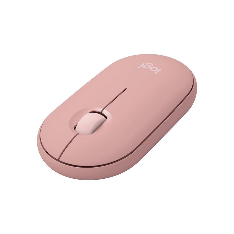 LOGITECH Pebble Mouse 2 M350s Mouse optical 3 buttons wireless Bluetooth 5.2 LE tonal rose