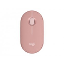 LOGITECH Pebble Mouse 2 M350s Mouse optical 3 buttons wireless Bluetooth 5.2 LE tonal rose