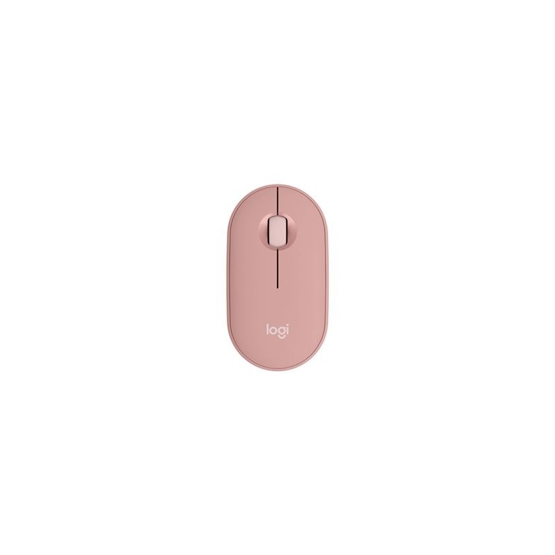 LOGITECH Pebble Mouse 2 M350s Mouse optical 3 buttons wireless Bluetooth 5.2 LE tonal rose