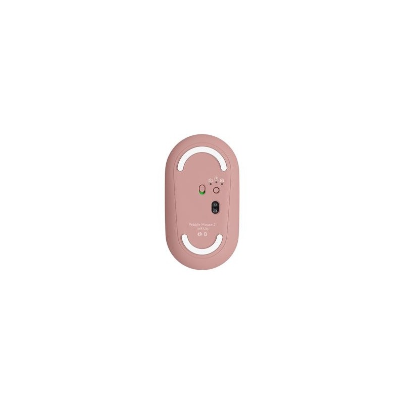 LOGITECH Pebble Mouse 2 M350s Mouse optical 3 buttons wireless Bluetooth 5.2 LE tonal rose