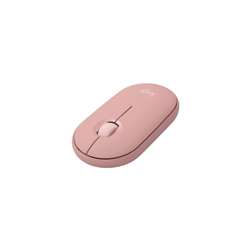 LOGITECH Pebble Mouse 2 M350s Mouse optical 3 buttons wireless Bluetooth 5.2 LE tonal rose
