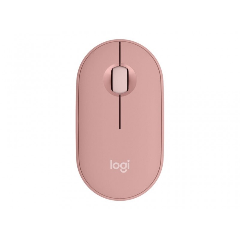 LOGITECH Pebble Mouse 2 M350s Mouse optical 3 buttons wireless Bluetooth 5.2 LE tonal rose