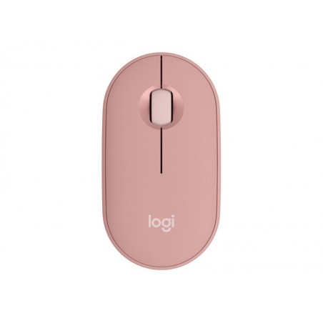 LOGITECH Pebble Mouse 2 M350s Mouse optical 3 buttons wireless Bluetooth 5.2 LE tonal rose