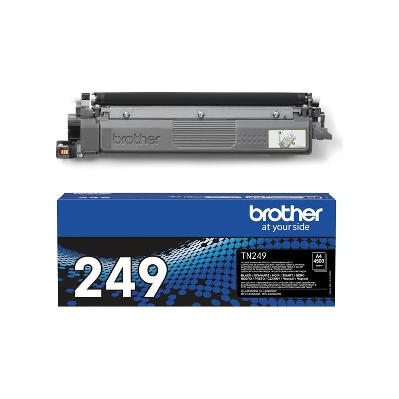 BROTHER TN-249BK Black Toner Cartridge Prints 4.500 pages