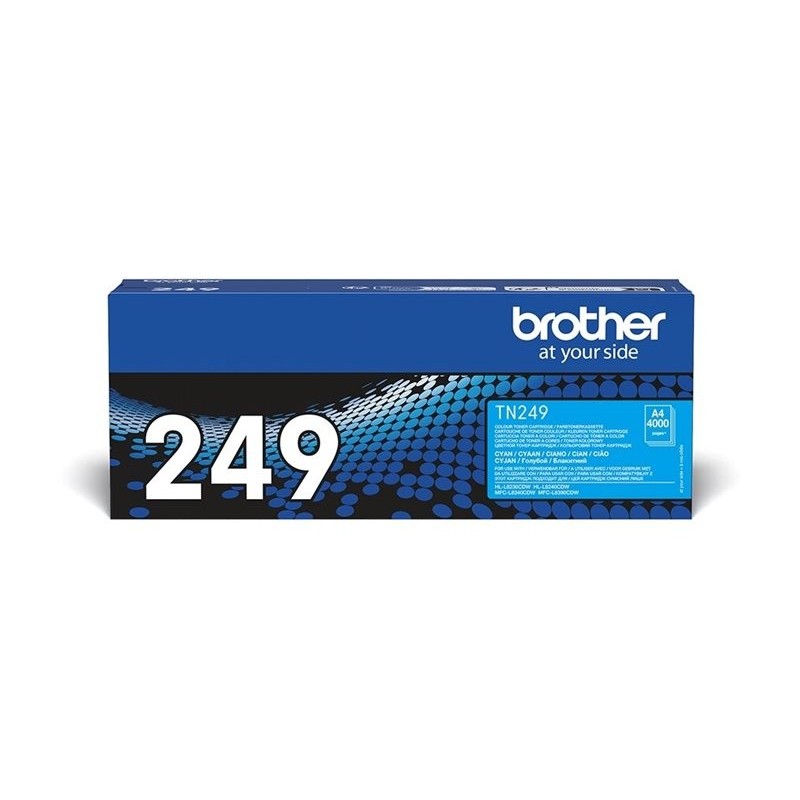 BROTHER TN-249C Cyan Toner Cartridge Prints 4.000 pages