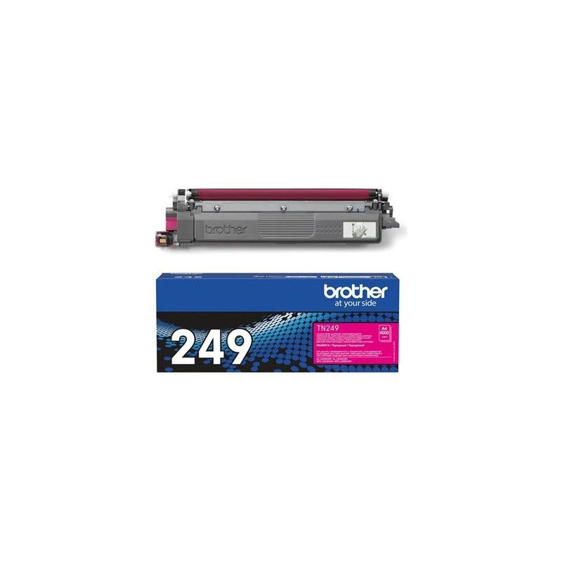 BROTHER TN-249M Magenta Toner Cartridge Prints 4.000 pages
