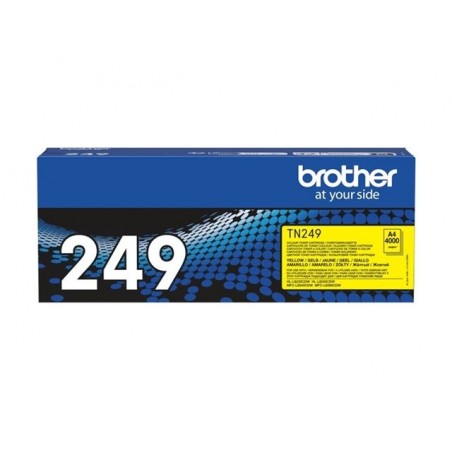 BROTHER TN-249Y Yellow Toner Cartridge Prints 4.000 pages