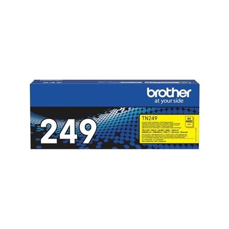 BROTHER TN-249Y Yellow Toner Cartridge Prints 4.000 pages