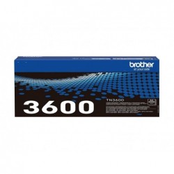 BROTHER TN-3600 Black Toner Cartridge Prints 3.000 pages