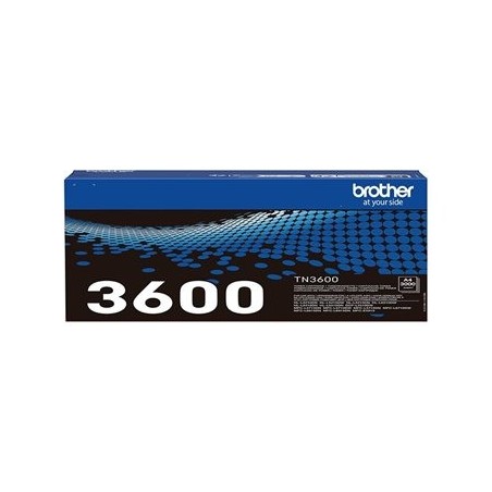 BROTHER TN-3600 Black Toner Cartridge Prints 3.000 pages