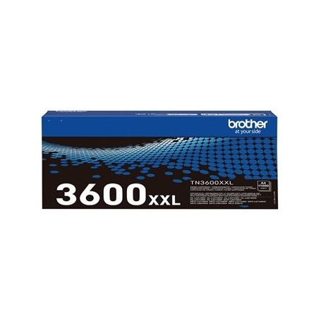 BROTHER TN-3600XXL High Yield Black Toner Cartridge Prints 11.000 pages