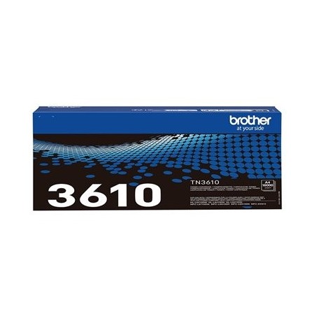 BROTHER TN-3610 Super High Yield Black Toner Cartridge Prints 18.000 pages