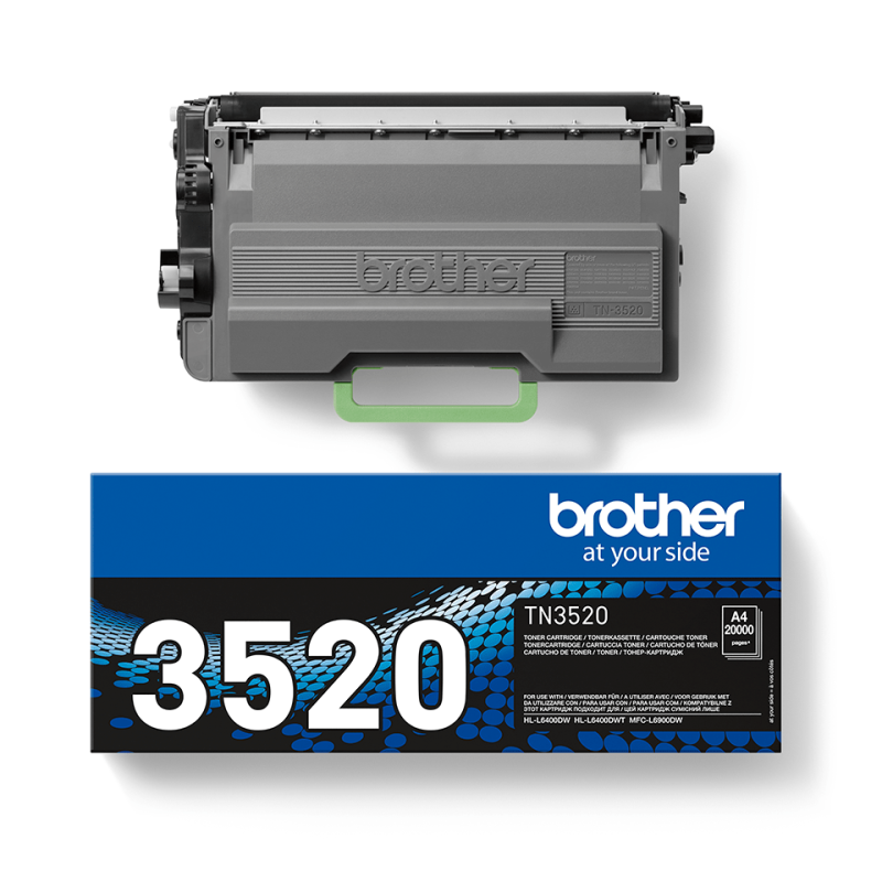 Toner Brother TN-3520 Black - Wysoka Wydajność | Drukarki.pl