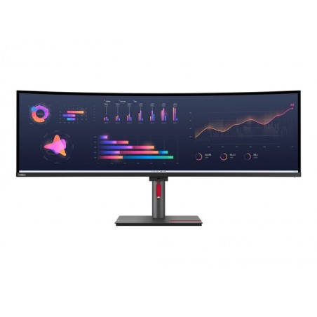 LENOVO P49w-30 49inch IPS 5120x1440 32:9 60Hz 350cd/m2 4ms 2x HDMI DP 4xUSB 3.2 G1 USB-C 3.2 G1 USB-B 3.2 G1 RJ45 2x5W Raven Bla LENOVO P49w-30 49inch IPS 5120x1440 32:9 60Hz 350cd/m2 4ms 2x HDMI DP 4xUSB 3.2 G1 USB-C 3.2 G1 USB-B 3.2 G1 RJ45 2x5W Raven Bla