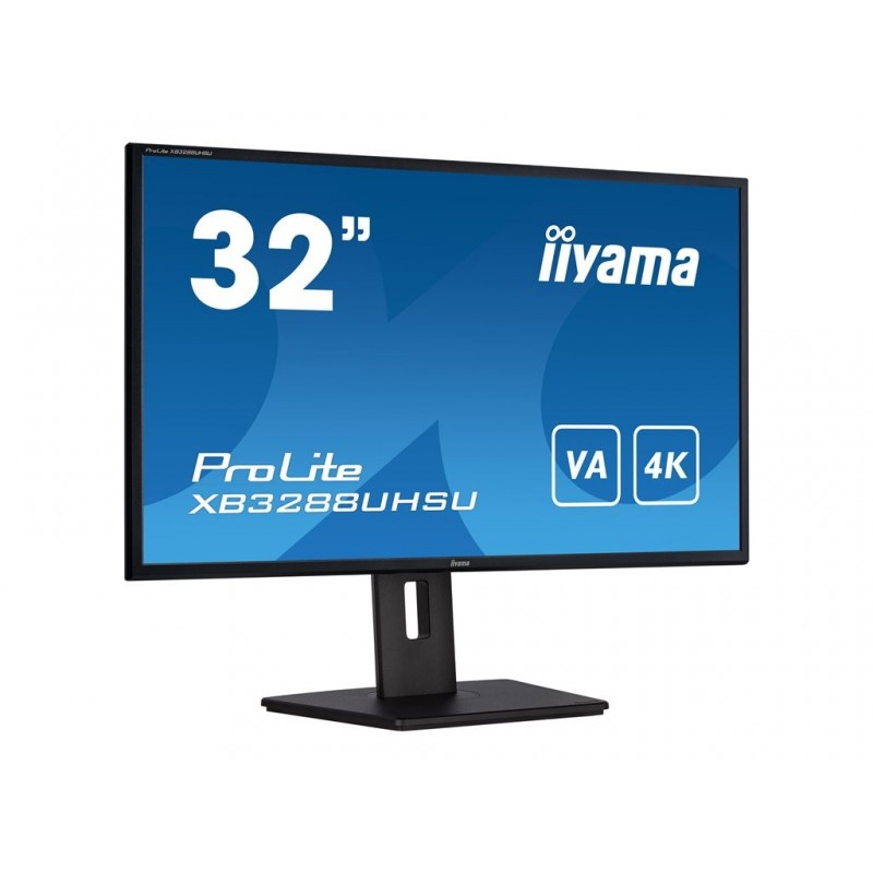 IIYAMA XB3288UHSU-B5 32inch VA 3840x2160 UHD 300cd/m2 3ms FreeSync Speakers DP 2xHDMI 2xUSB 3.0 15cm Height Adj. Stand (P) IIYAMA XB3288UHSU-B5 32inch VA 3840x2160 UHD 300cd/m2 3ms FreeSync Speakers DP 2xHDMI 2xUSB 3.0 15cm Height Adj. Stand (P)