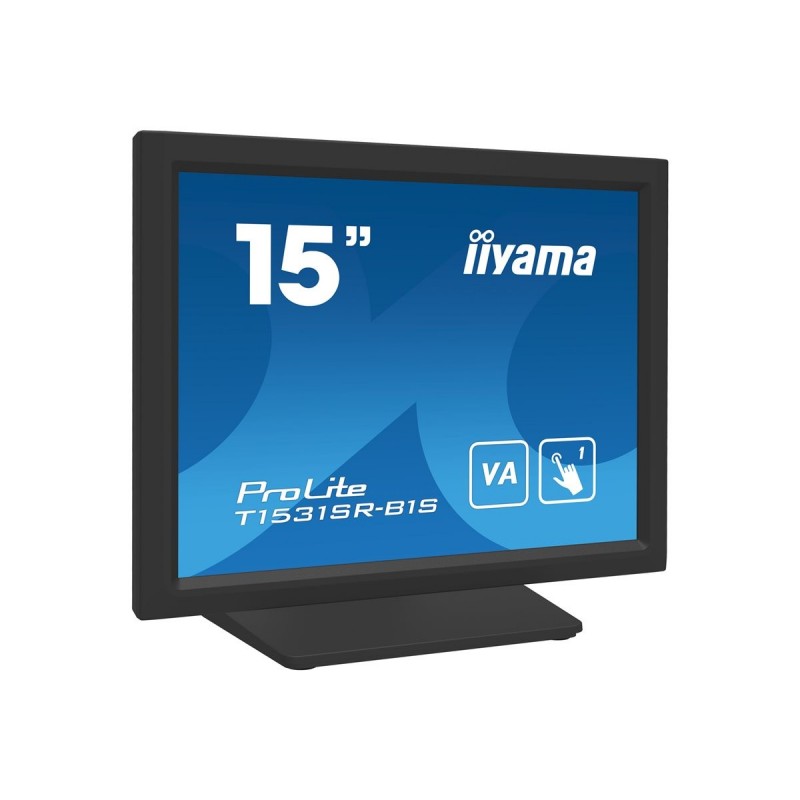 IIYAMA T1531SR-B1S 15inch Resistive Touch VA-panel 1024x768 Speakers VGA DisplayPort HDMI 300cd/m with touch USB Interface