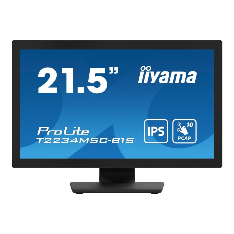IIYAMA T2234MSC-B1S 21.5inch PCAP Bezel Free Front Speakers 10P Touch with Anti-Finger print coating IPS Panel 1920x1080