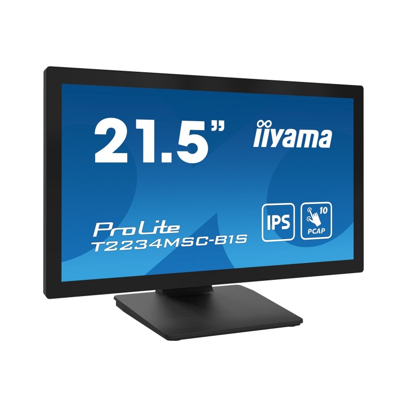 IIYAMA T2234MSC-B1S 21.5inch PCAP Bezel Free Front Speakers 10P Touch with Anti-Finger print coating IPS Panel 1920x1080