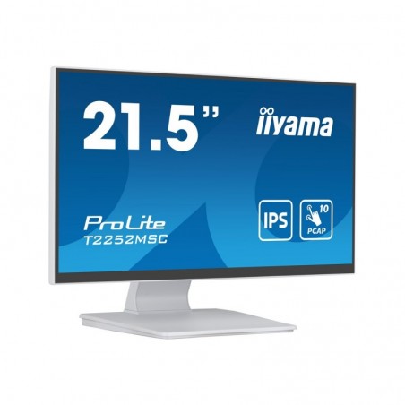IIYAMA T2252MSC-W2 21.5inch WHITE Bonded PCAP 10P Touch with Anti-Finger print coating 1920x1080 IIYAMA T2252MSC-W2 21.5inch WHITE Bonded PCAP 10P Touch with Anti-Finger print coating 1920x1080
