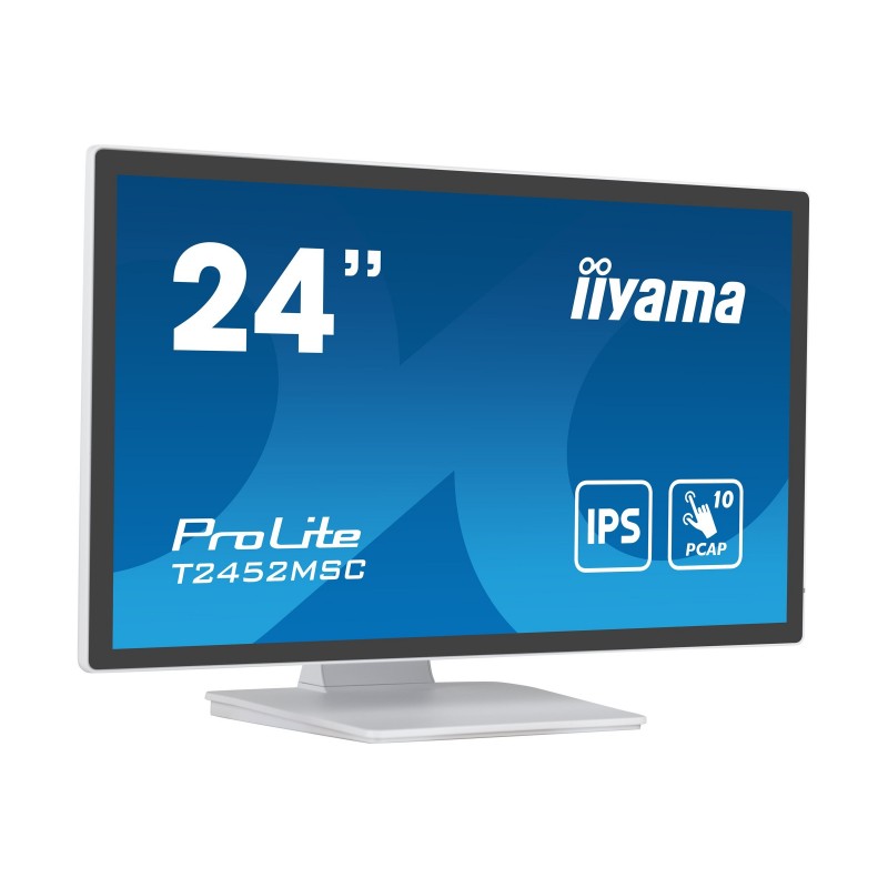 IIYAMA T2452MSC-W1 24inch WHITE Bonded PCAP 10P Touch 1920x1080