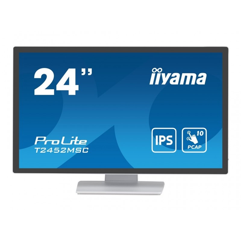 IIYAMA T2452MSC-W1 24inch WHITE Bonded PCAP 10P Touch 1920x1080