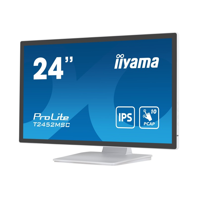 IIYAMA T2452MSC-W1 24inch WHITE Bonded PCAP 10P Touch 1920x1080